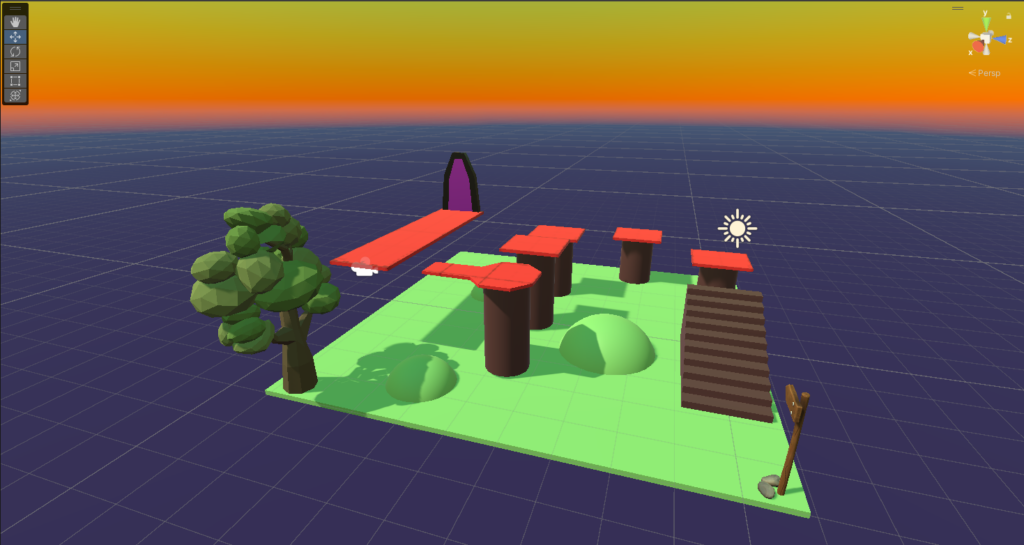 Picture of level design for my 3D game